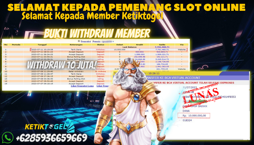 Bukti JP Slot Pragmatic Play Ketiktogel - Starlight Princess