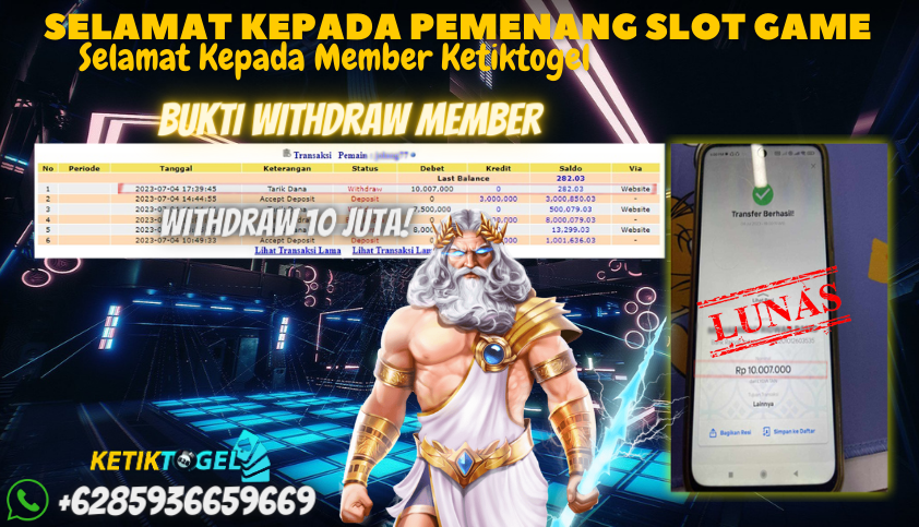 Bukti JP Slot Pragmatic Play Ketiktogel - Starlight Princess