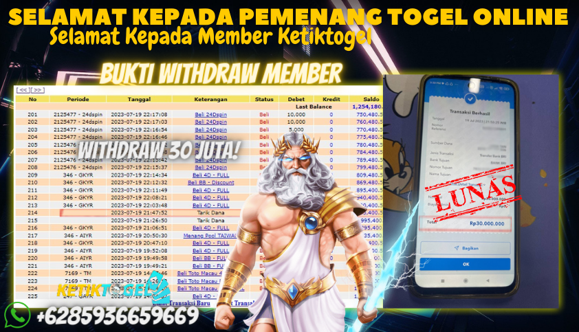 Bukti JP Togel Online Ketiktogel - Togel Taiwan